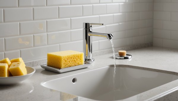 "porte éponge céramique : élégance et praticité dans votre cuisine"